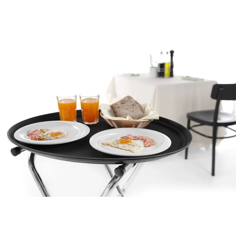 Serveringsbrett ovalt XL 735x600 mm FRP 508831 by Hendi color Svart
