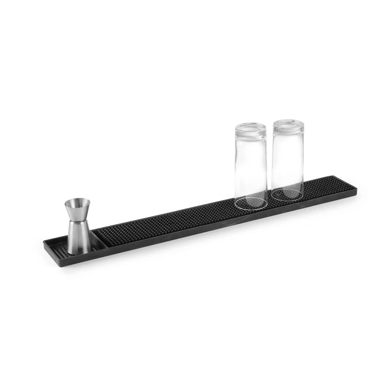 Barmatte 610x80x15 mm sort gummi 597965 by Hendi color Svart