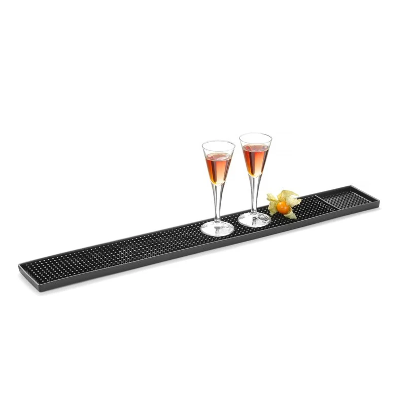 Barmatte 610x80x15 mm sort gummi 597965 by Hendi color Svart