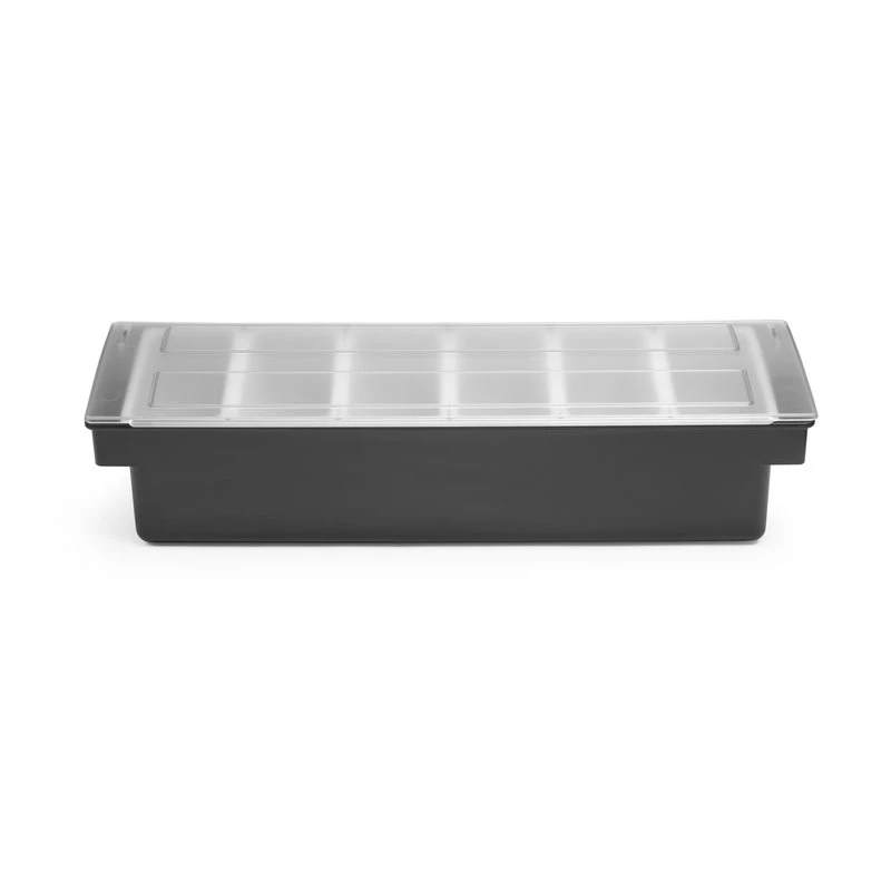Garnityrholder med 6 beholdere 552032 by Hendi color Svart