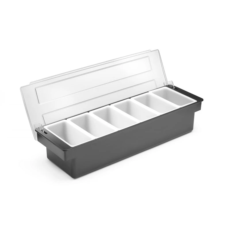 Garnityrholder med 6 beholdere 552032 by Hendi color Svart