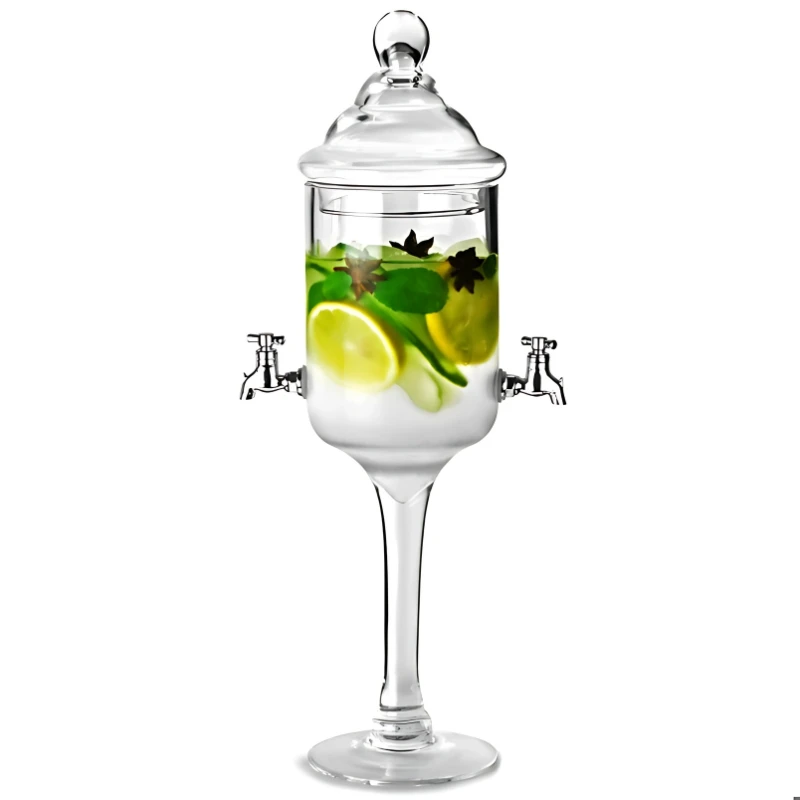 Drikkedispenser med 2 kraner 1,2 liter 14677 by Drink color Helder