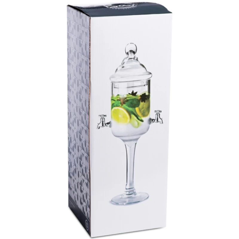 Drikkedispenser med 2 kraner 1,2 liter 14677 by Drink color Helder