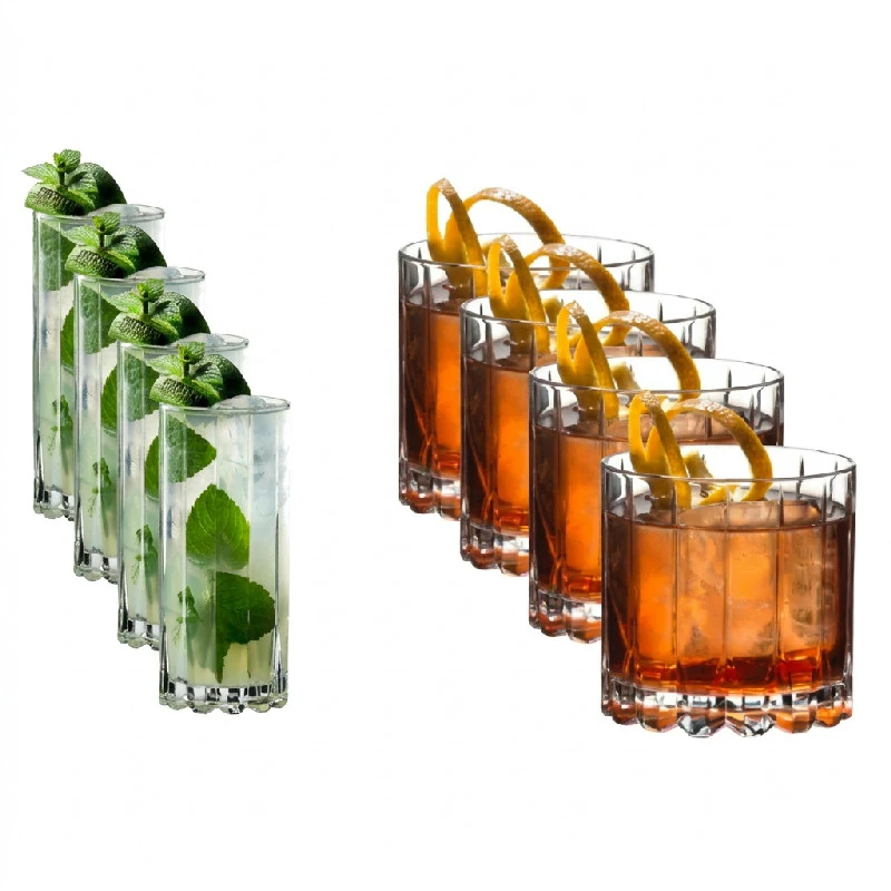 Riedel Drink Specific - Rocks & Highball Sett - 8 glass 986426 by Riedel color Helder