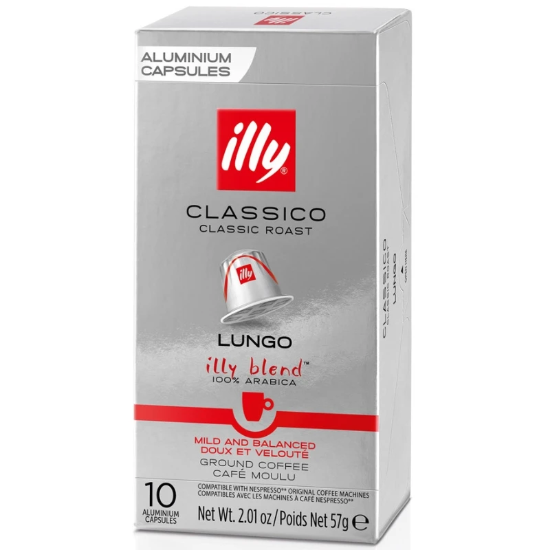 Illy Nespresso Classico Lungo Kapsler 10 stk. 2001433 by Illy color Svart
