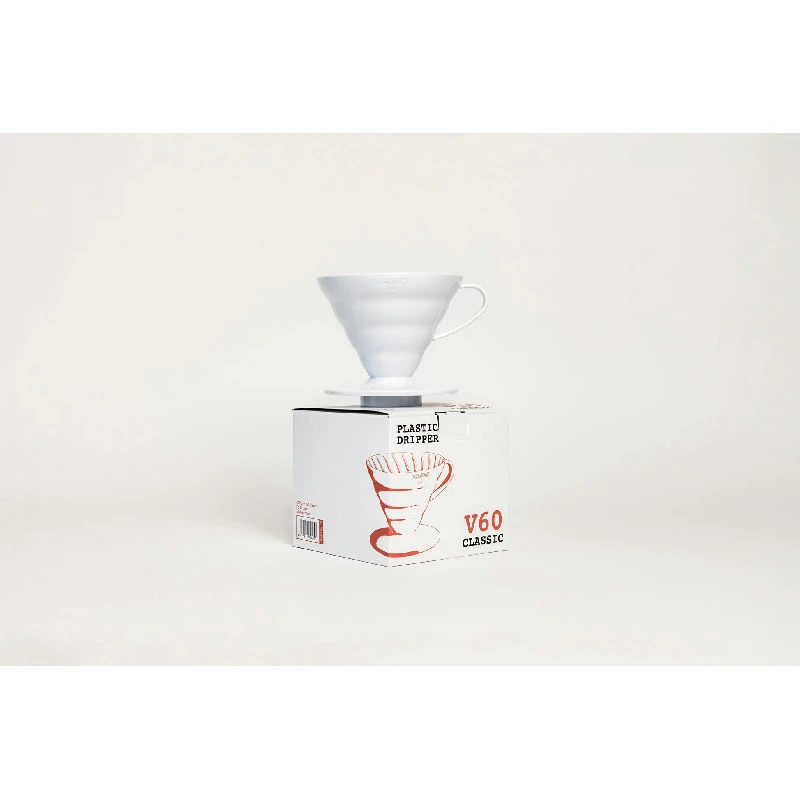 V60 Plast 02 Dripper - Hvit VD-02W by Hario color Svart