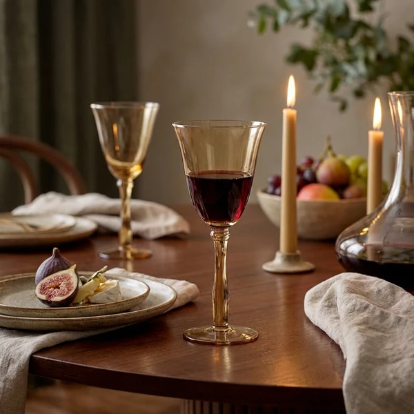 Bloomingville Viaja Vinglass Rødvin - Brun 82060397 by Bloomingville color Svart