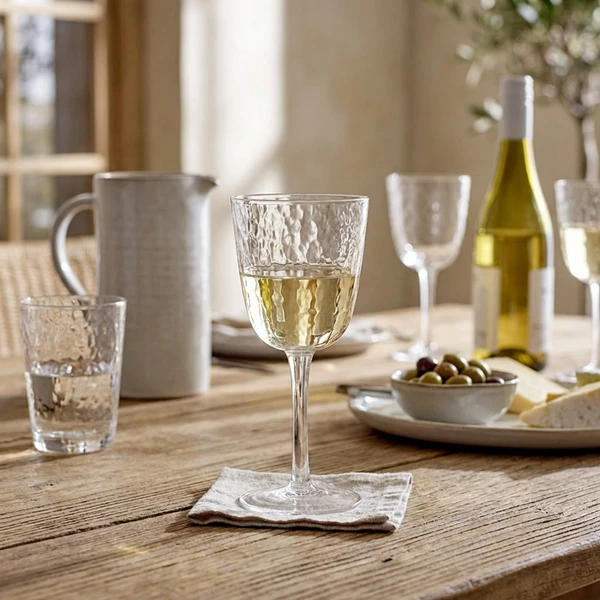 Bloomingville Asali Vinglass - Klar - 4 stk 82055103 by Bloomingville color Svart
