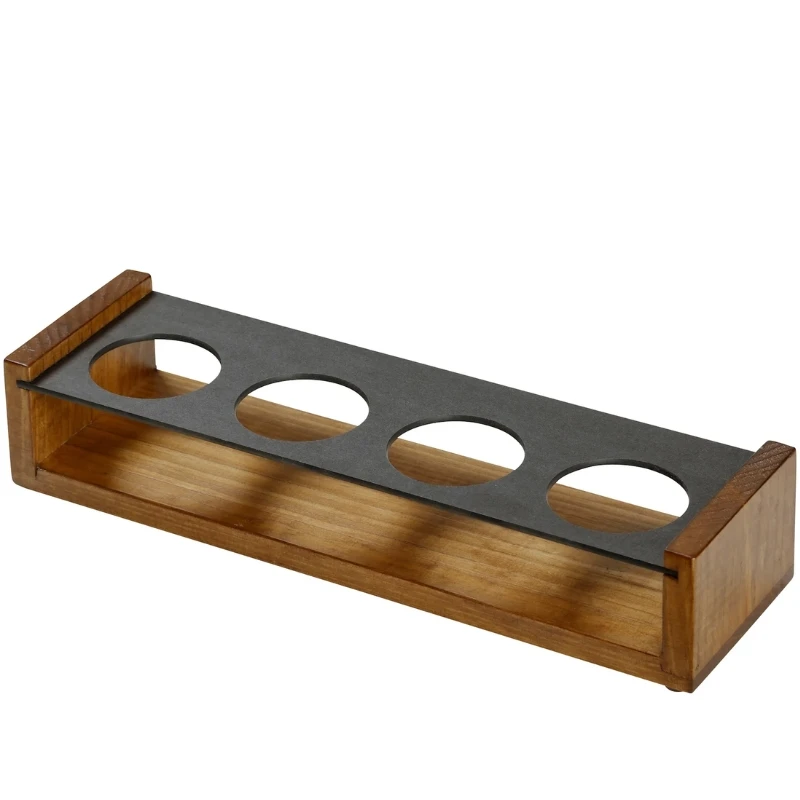 Barprofessional Tastingcaddy 4 glass med tavle PPCM348 by Barprofessional color Svart