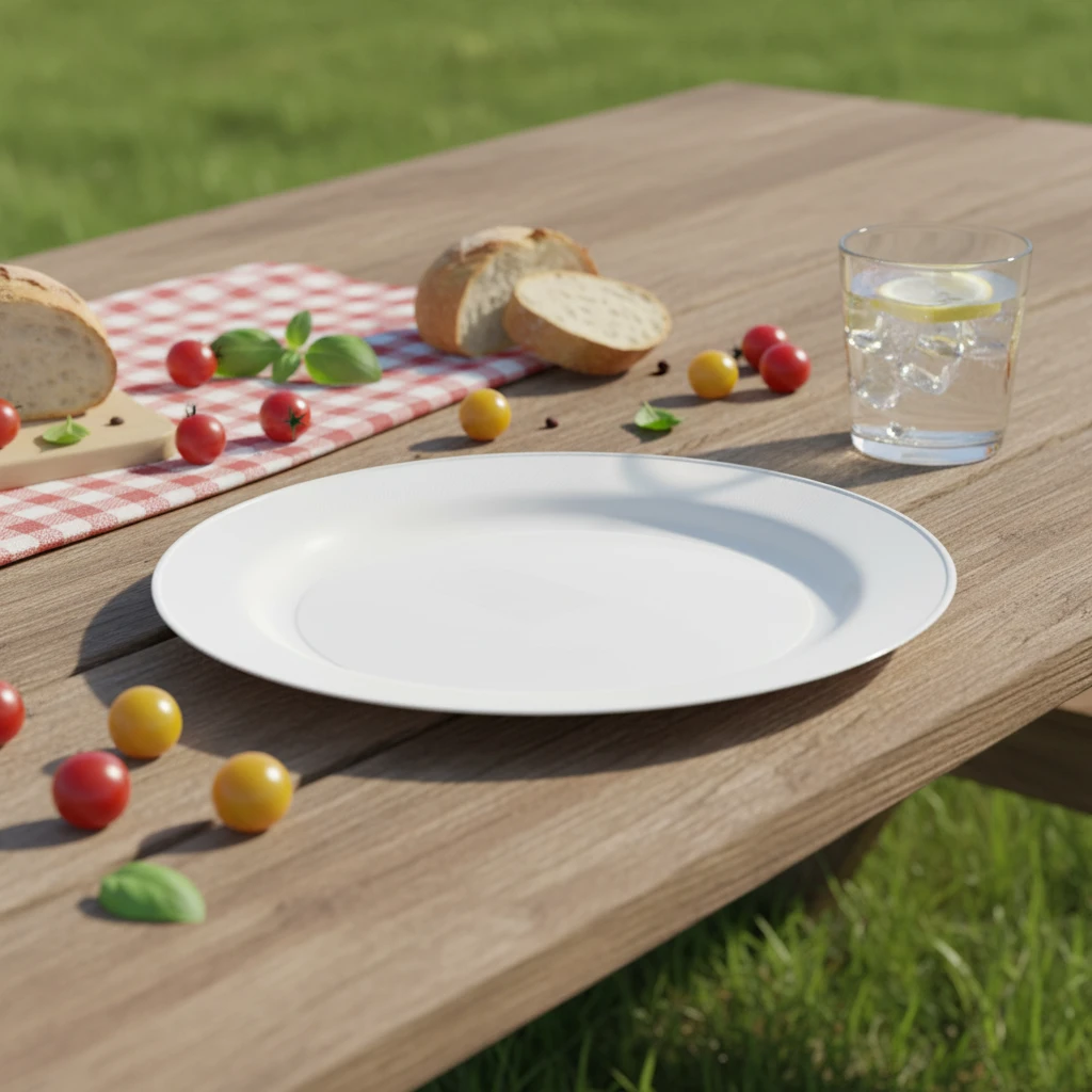 Plasttallerken PP 23 cm 4 stk. 178000640 by Koop color Helder