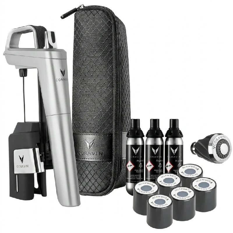 Coravin® Timeless Six+ vinbevaringssystem – Sølvgrå 112331 by Coravin color Silvergrå