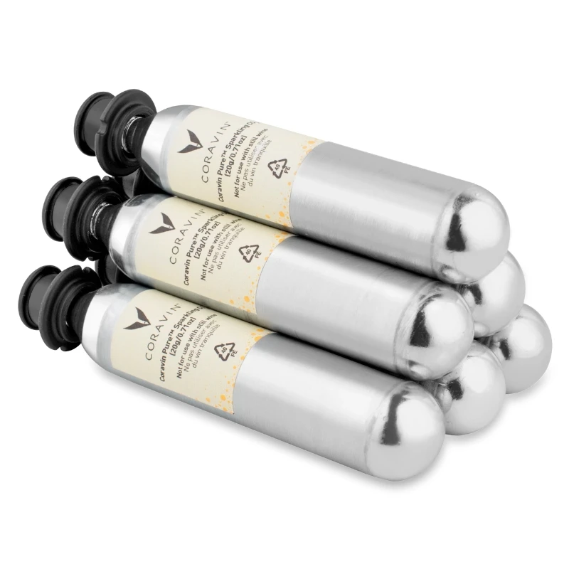 Coravin® Pure™ CO₂-kapsler til musserende vin – 6 stk. 412030 by Coravin color Svart