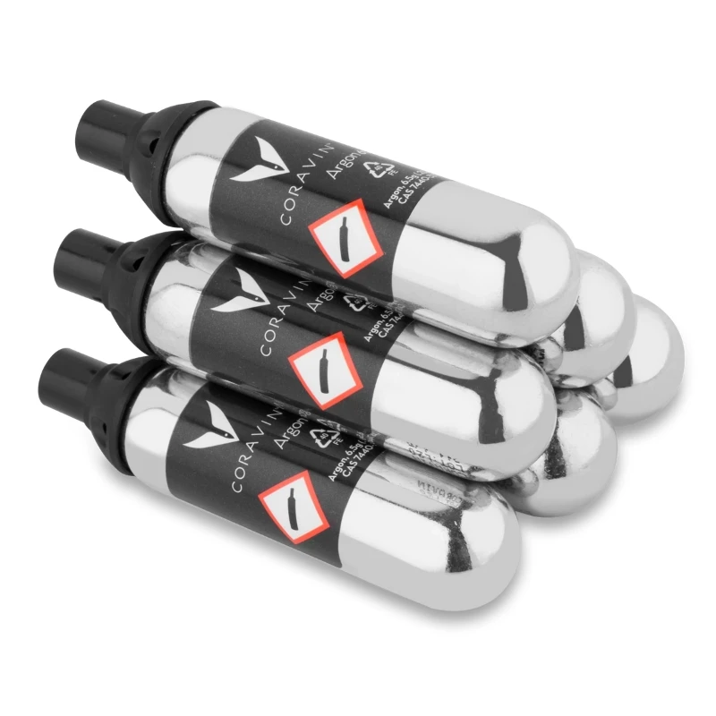 Coravin® Pure™ Argon-kapsler – 6 stk. 410006 by Coravin color Svart