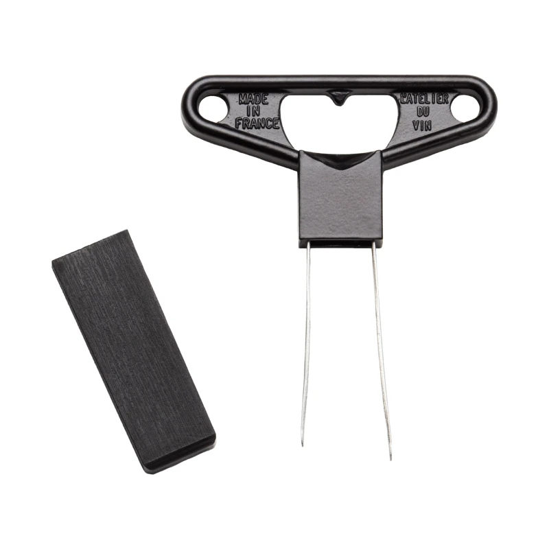 Bilame dobbeltbladet korketrekker - sort 95223 by L'Atelier du Vin color Svart
