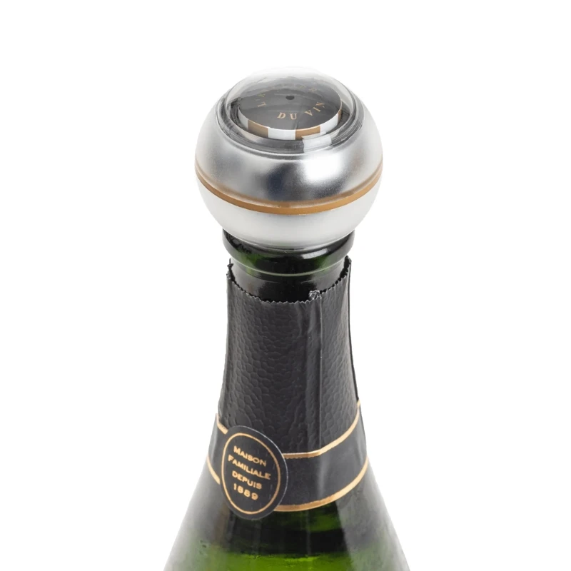 Bubble Indicator - champagne stopper 95075 by L'Atelier du Vin color Svart