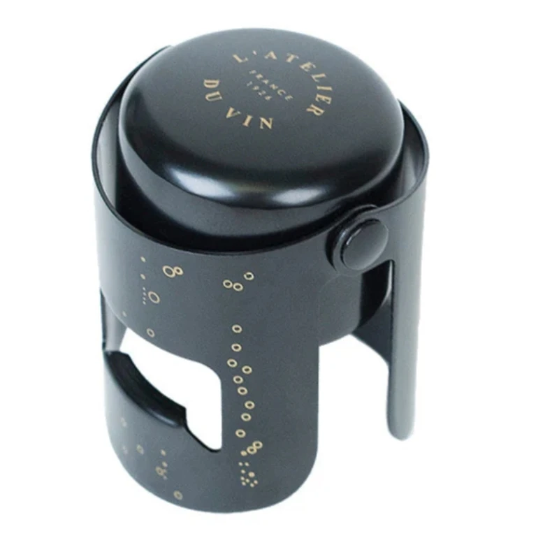 Bouchon Gard'Bulles Métal – champagnestopper 95681 by L'Atelier du Vin color Svart