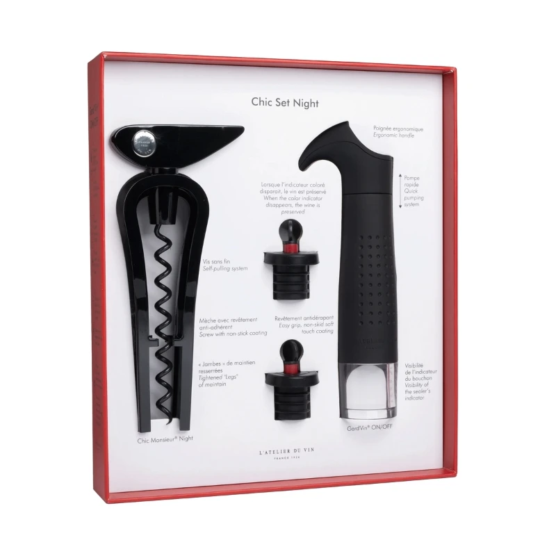 Chic Monsieur® Night vinsett 95720 by L'Atelier du Vin color Svart