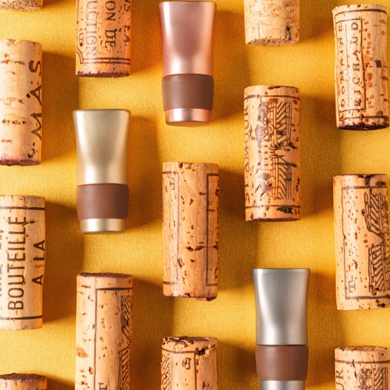 Le Trio Bouchons - flaskestoppere - 3 stk 95741 by L'Atelier du Vin color Svart