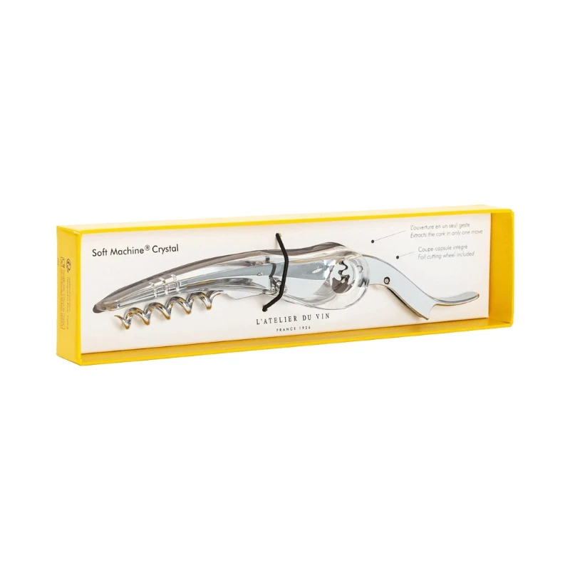Soft Machine Crystal korketrekker 95638 by L'Atelier du Vin color Svart