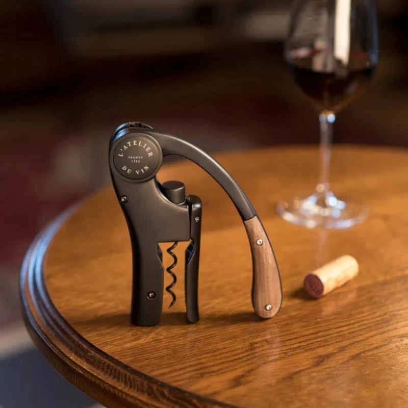 Oeno Motion Wood & Black korketrekker 95512 by L'Atelier du Vin color Svart
