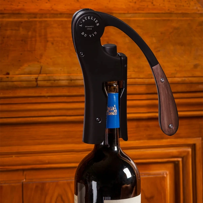 Oeno Motion Wood & Black korketrekker 95512 by L'Atelier du Vin color Svart