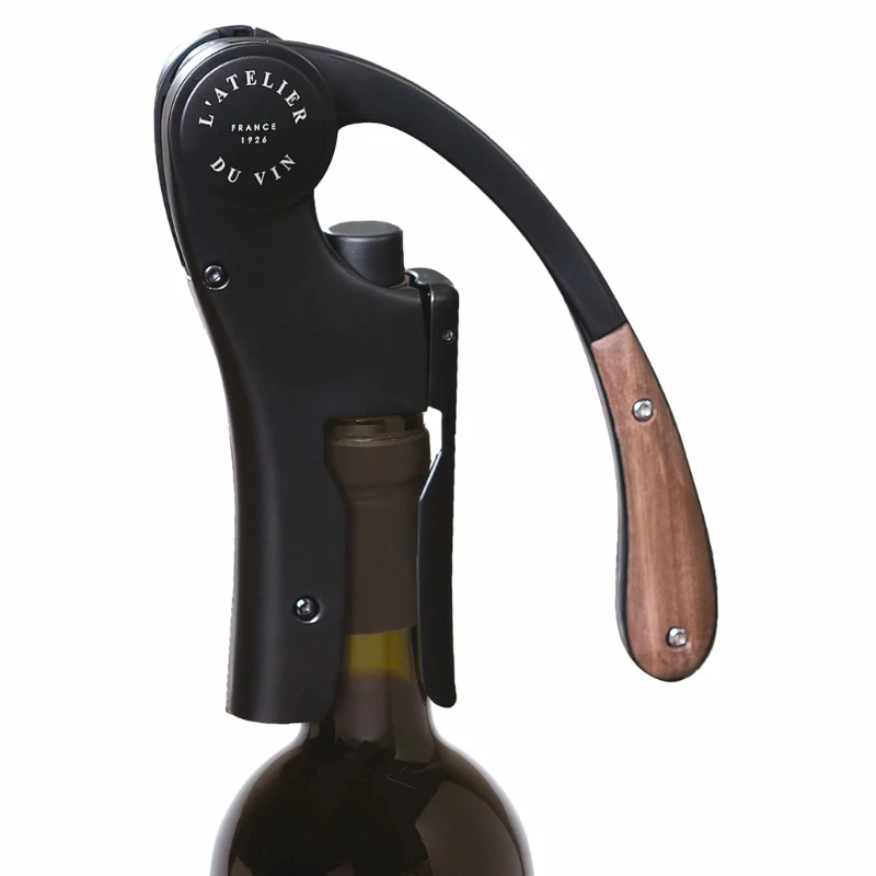Oeno Motion Wood & Black korketrekker 95512 by L'Atelier du Vin color Svart