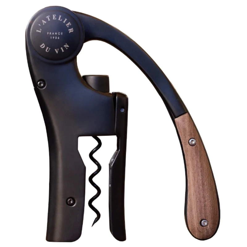 Oeno Motion Wood & Black korketrekker 95512 by L'Atelier du Vin color Svart