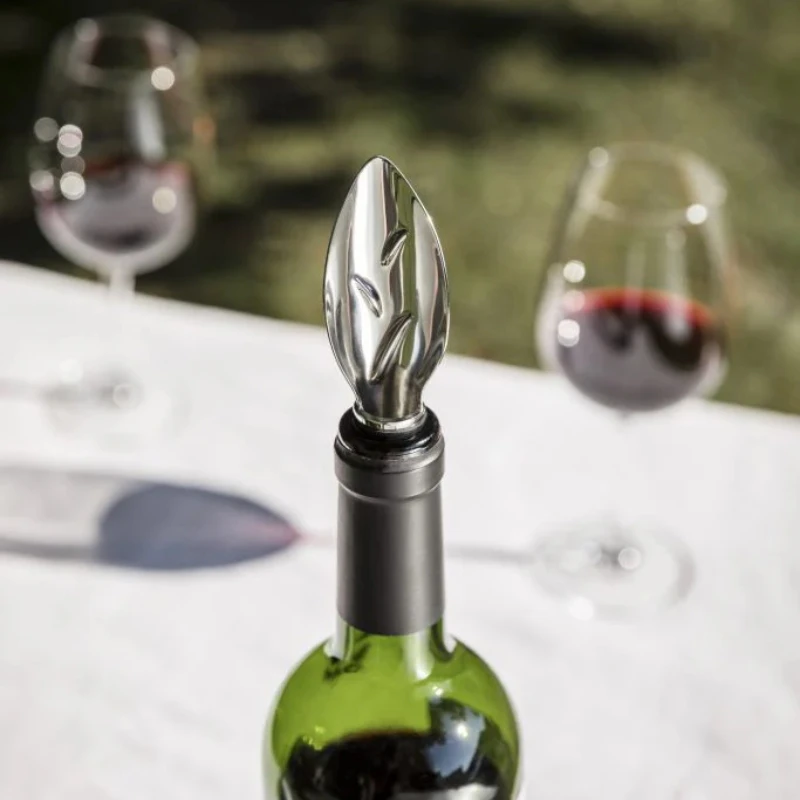 Verseur-feuille Leaf pourer - vinskjenner 95636 by L'Atelier du Vin color Svart