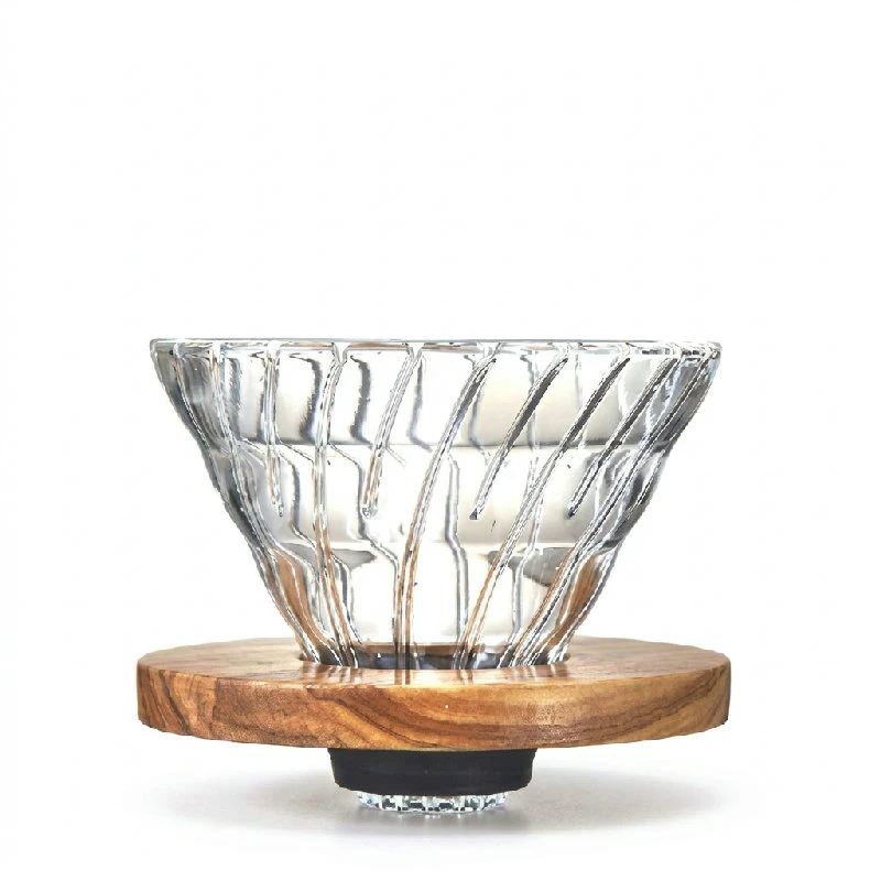 V60 Glass 02 Dripper - Oliventre VDG-02-OV by Hario color Svart