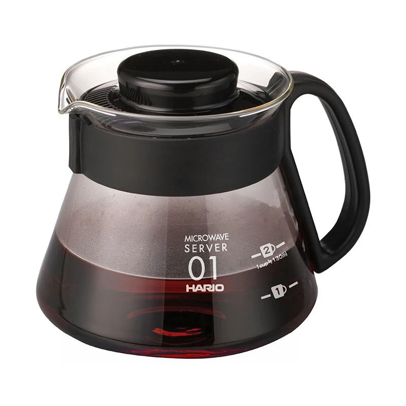 V60 Serveringskanne - 01 - 360 ml XVD-36B by Hario color Svart