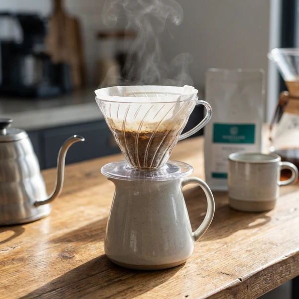 V60 Plast 01 Dripper - Klar VD-01T by Hario color Svart