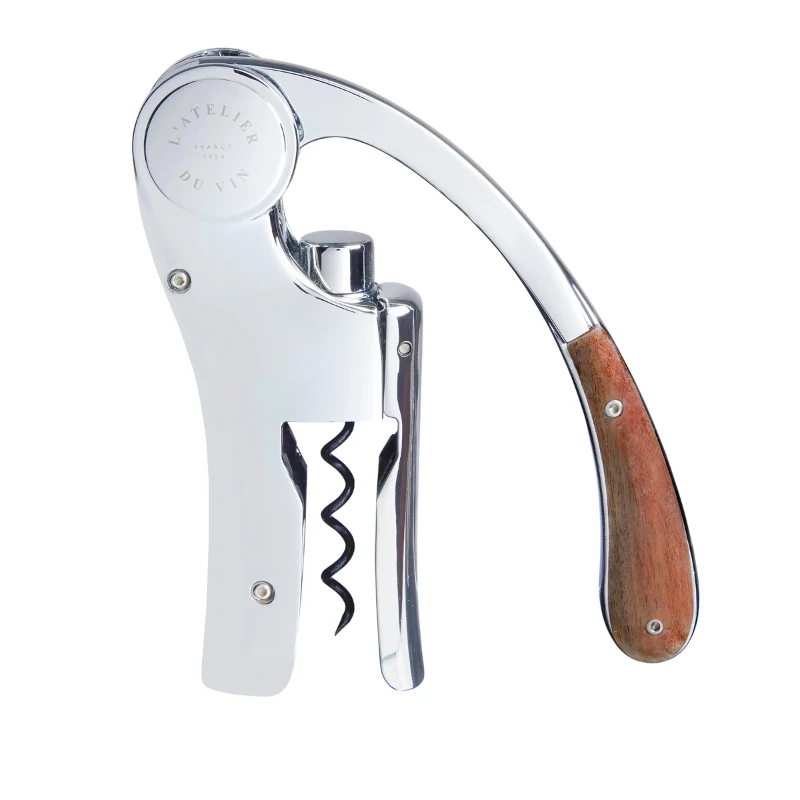 Oeno Motion Wood & Chrome korketrekker 95464 by L'Atelier du Vin color Svart