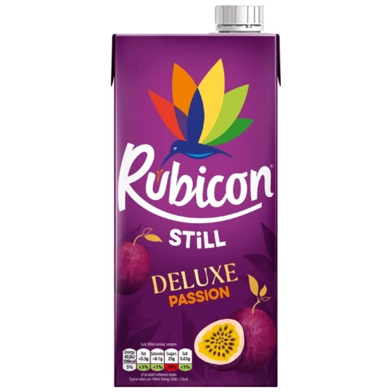 Rubicon Passionfrugt Juice 1 Liter 65100 by RUBICON color Svart
