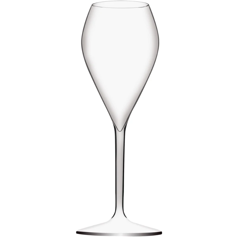Flute Lounge Glass Tritan 24 cl - 6 stk GFL0024 by Barprofessional color Svart