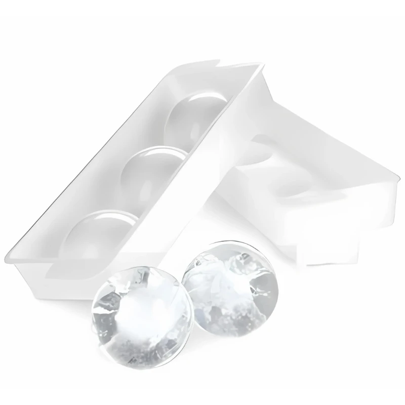 Isbitform til 3 runde isbiter 5 cm YSB0050 by Barprofessional color Svart