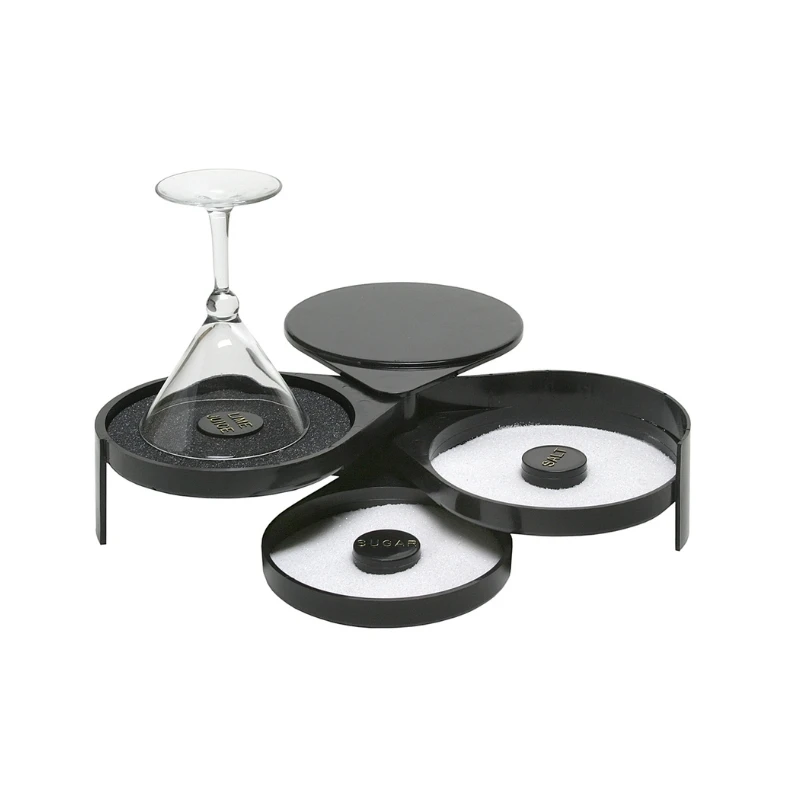 Glass Rimmer kantfukter til glass med 3 seksjoner GRB0003 by Barprofessional color Svart