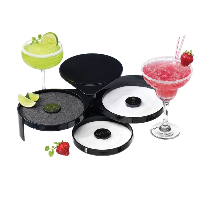 Glass Rimmer kantfukter til glass med 3 seksjoner GRB0003 by Barprofessional color Svart