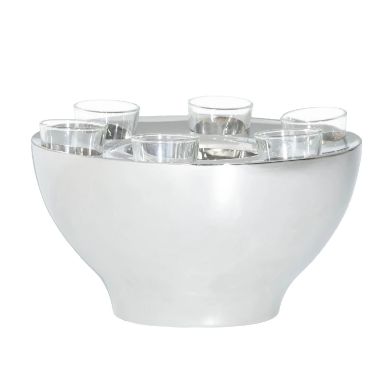 Vodkaskålsett med 6 shotglass WWOS006 by Barprofessional color Svart