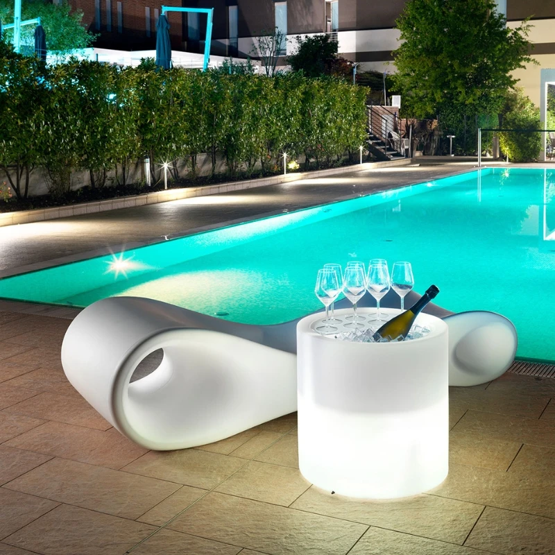 Winebowl Party + LED - 55 cm diameter WTR0055 by Barprofessional color Svart