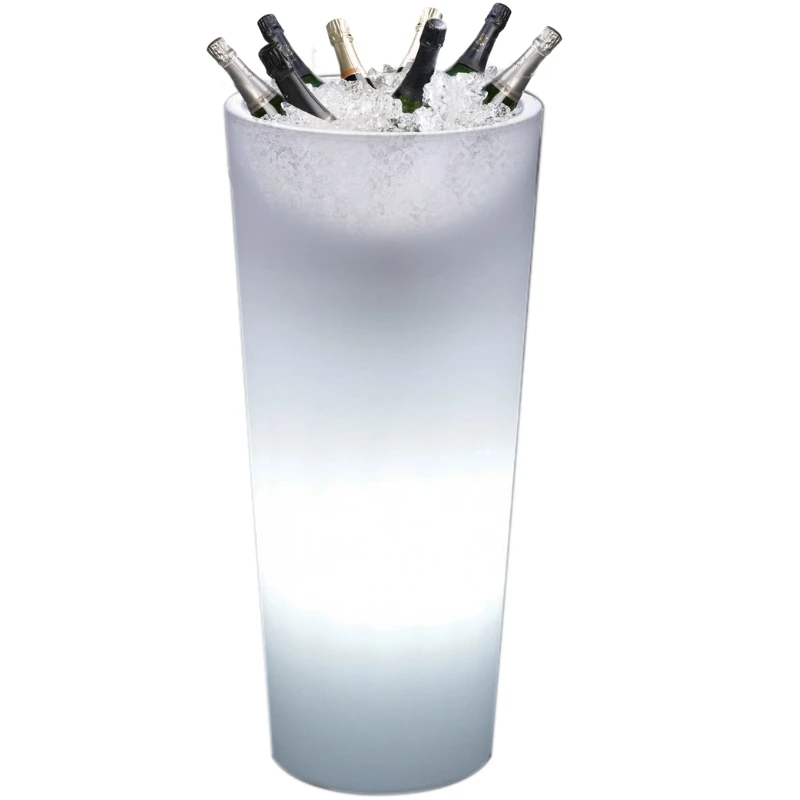 Winebowl Totem Rund + LED WTR0085 by Barprofessional color Svart