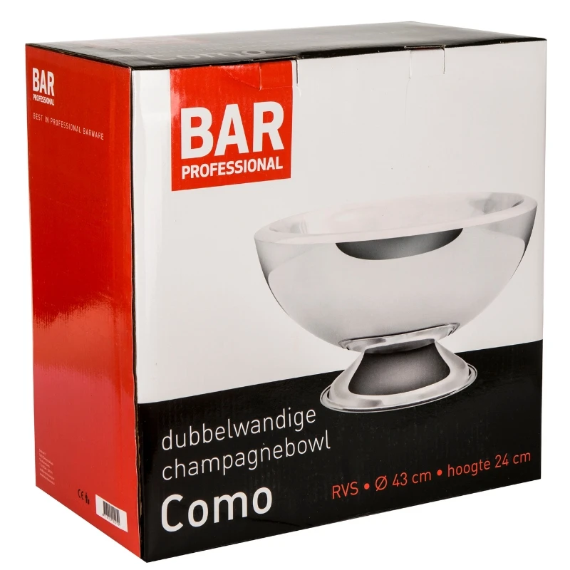 Champagneskål Como - dobbeltvegget WKRC043 by Barprofessional color Svart