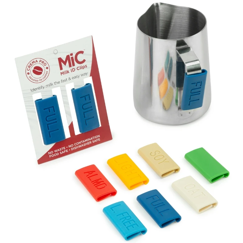 Merkeklips for melk - mandel MICALM2 by Barprofessional color Svart