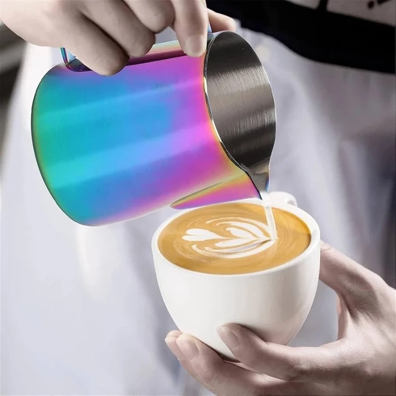 Melkemugge rainbow 250 ml MJRC250 by Barprofessional color Svart