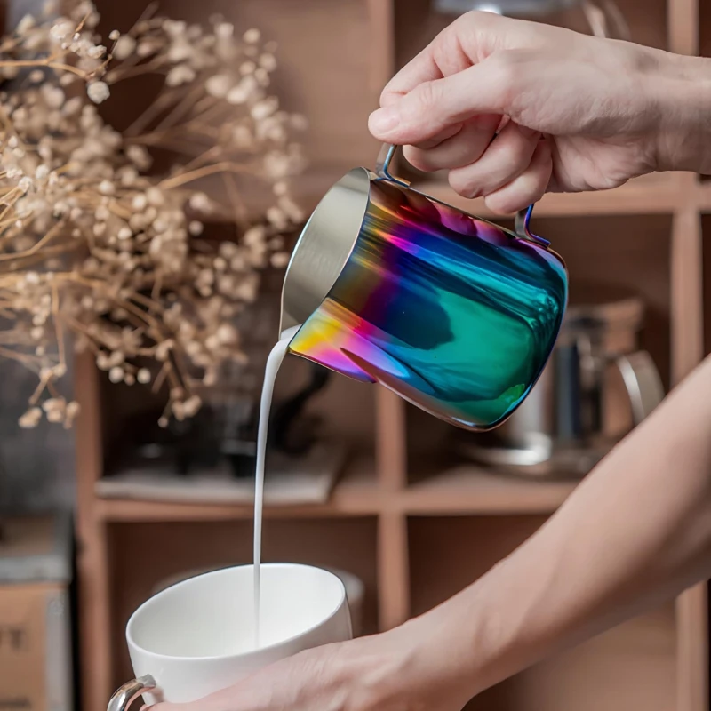 Melkemugge rainbow 250 ml MJRC250 by Barprofessional color Svart