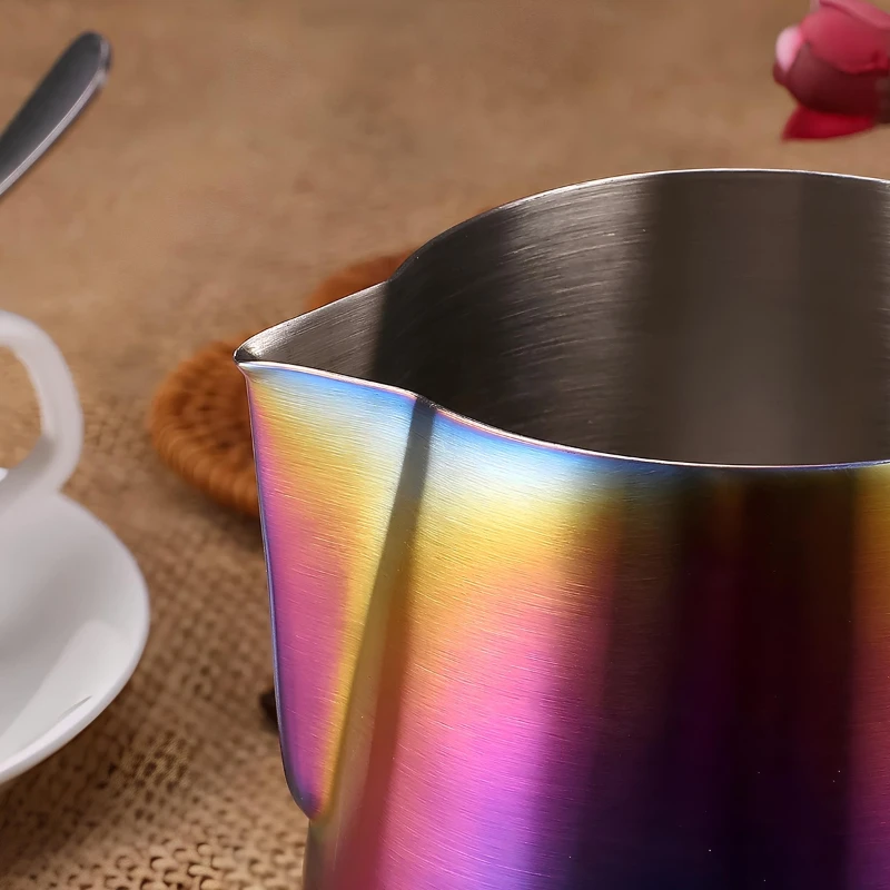 Melkemugge rainbow 250 ml MJRC250 by Barprofessional color Svart