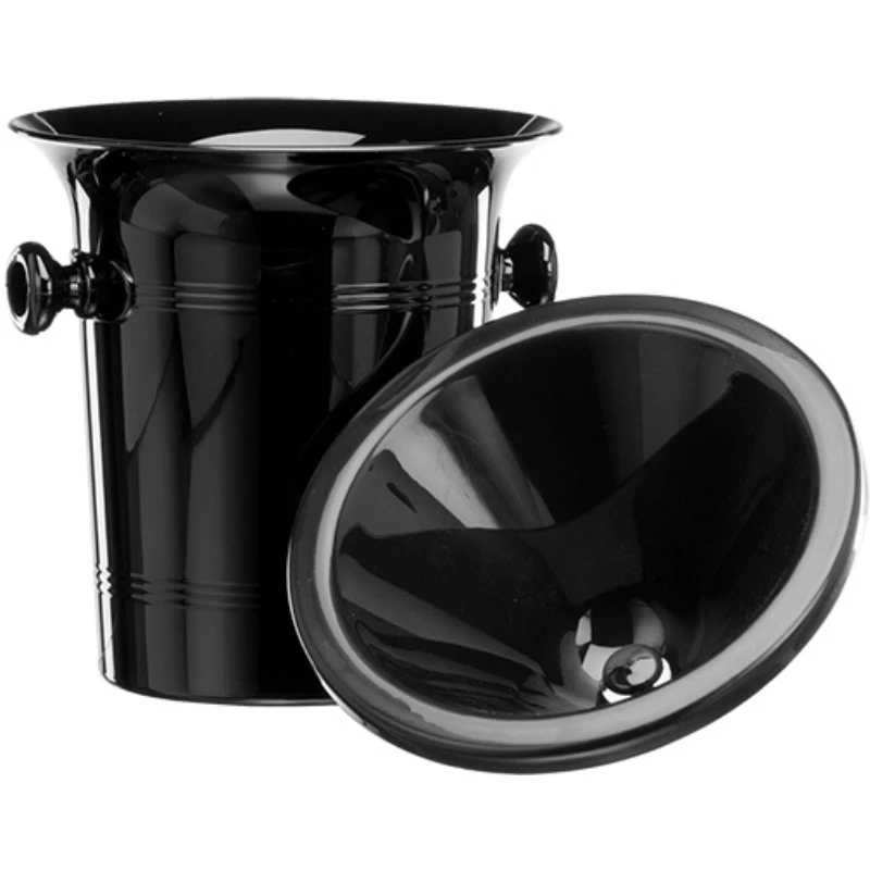 Spyttebøtte i plast 3,7 liter WSP0002 by Barprofessional color Svart