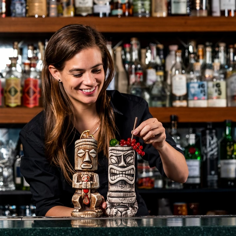 Tiki-krus Tuhi 530 ml TIKI530 by Barprofessional color Svart