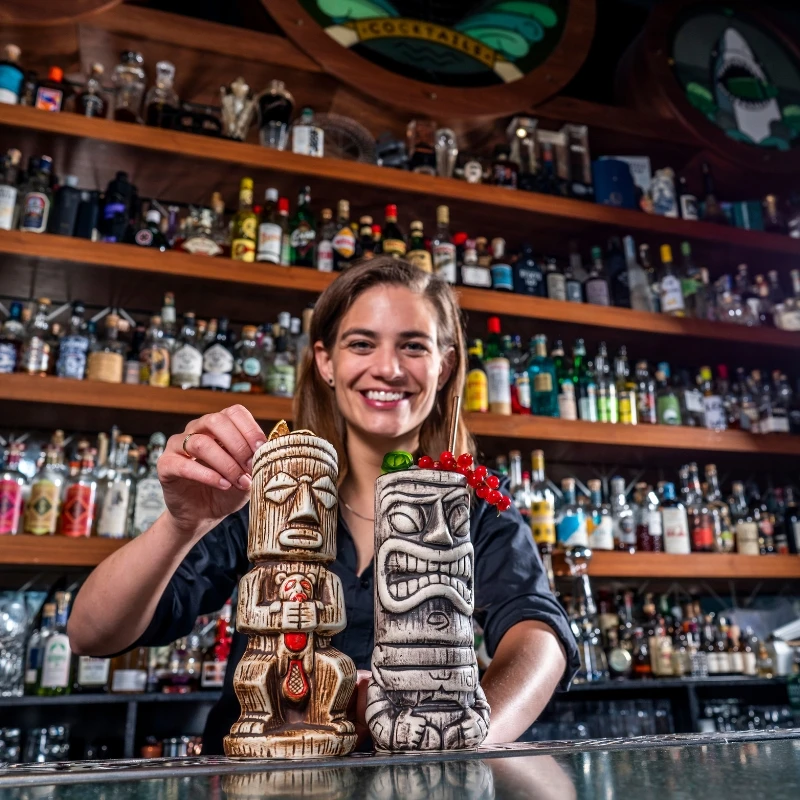 Tiki-krus Tuhi 530 ml TIKI530 by Barprofessional color Svart