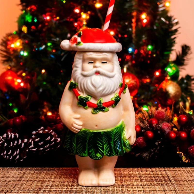 Santa Tiki-krus 450 ml TISANT1 by Barprofessional color Svart