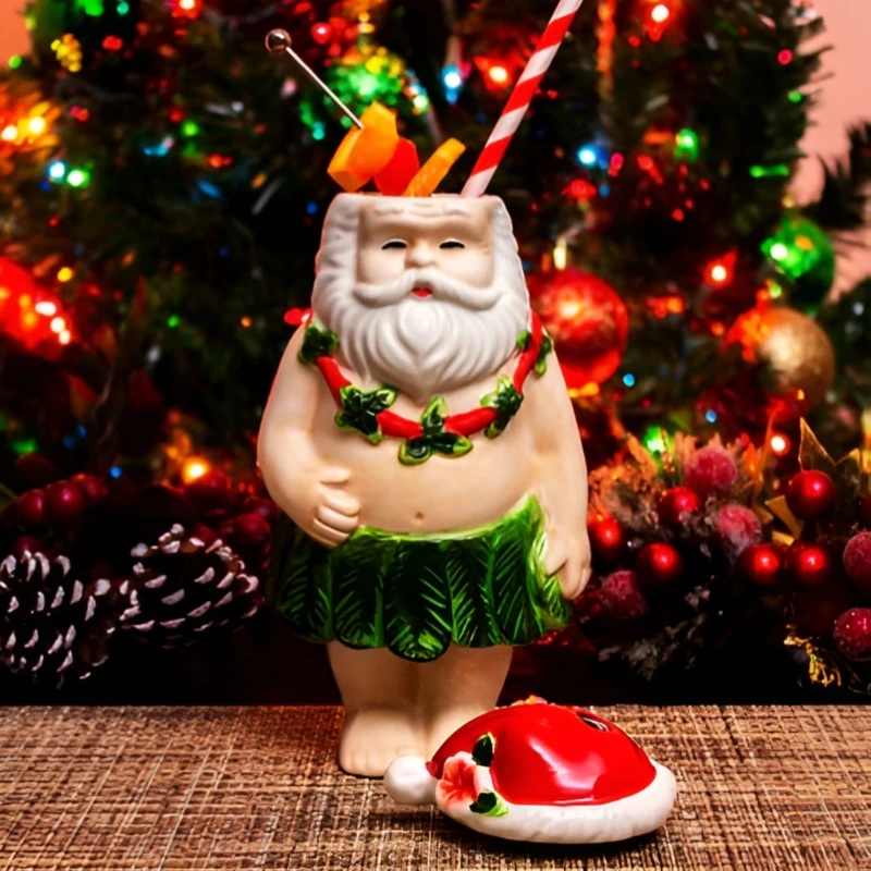 Santa Tiki-krus 450 ml TISANT1 by Barprofessional color Svart